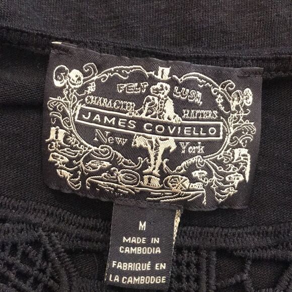 - James coviello linen shirt sleeve top Size medium - Picture 4 of 4